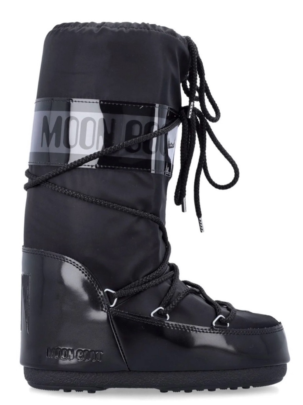 Moon Boot Black Tall Lace-Up Snow Boot